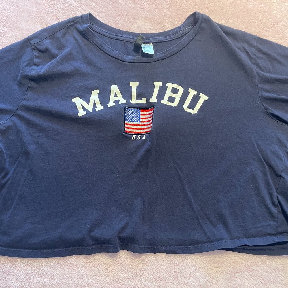Divided H&M Dark blue Women's Malibu USA Crop top